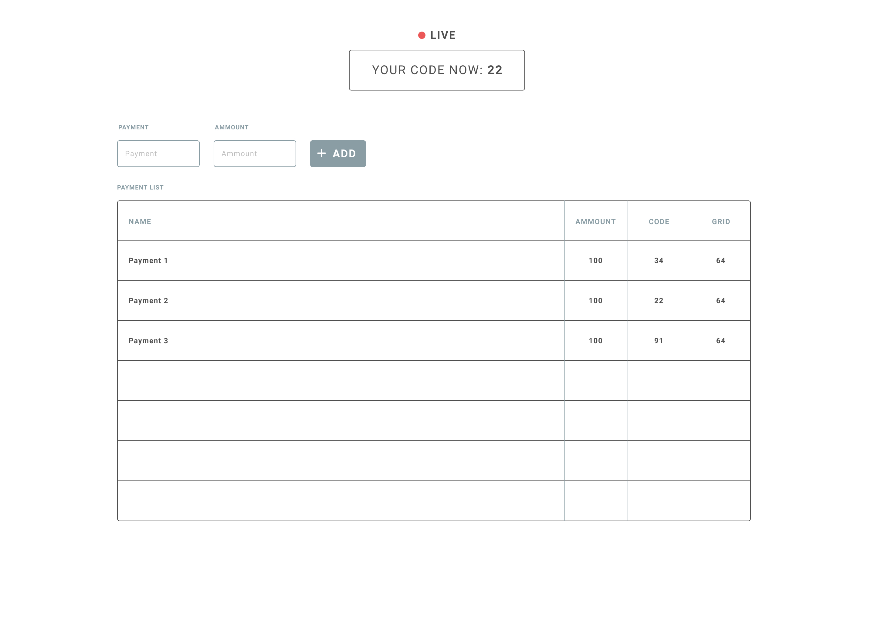 payments page