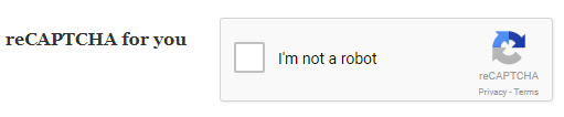 reCAPTCHA