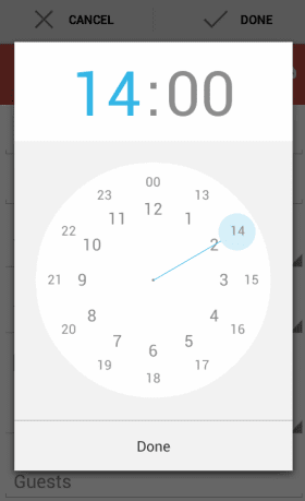 android timepicker