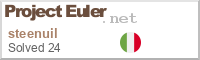 Project Euler badge