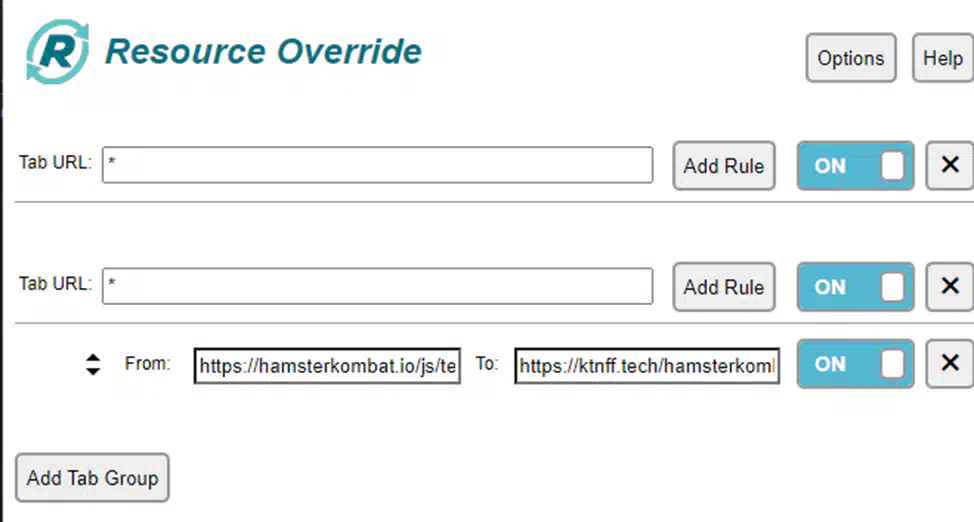 Resource Override