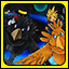 Art of Cloud and Joe racing on their chocobos