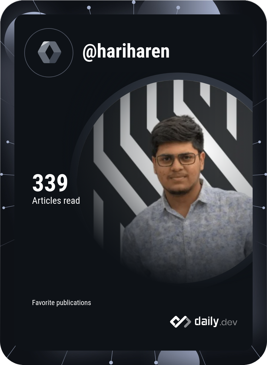 Hariharen S.S's Dev Card