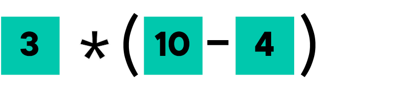 Math Expression: Step 0. 3*(10-4)