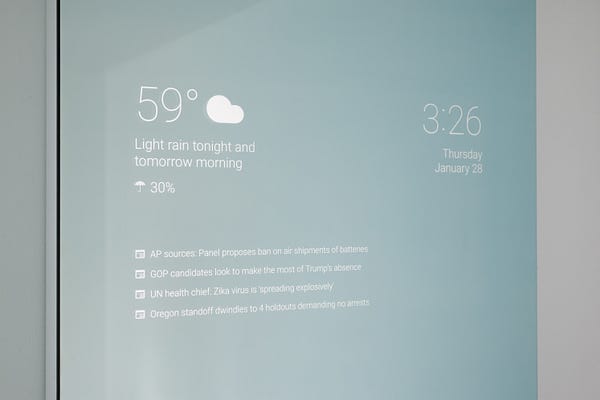 "Smart Mirror UI"