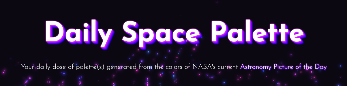 Daily Space Palette App Banner