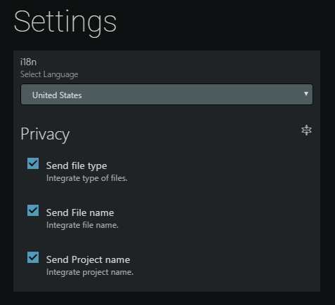 Atom settings