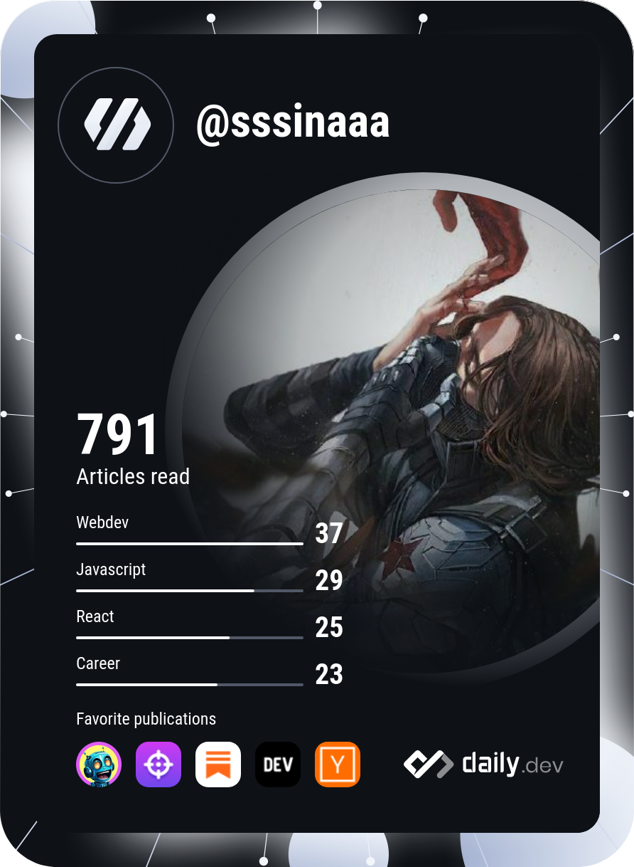 Sina's Dev Card