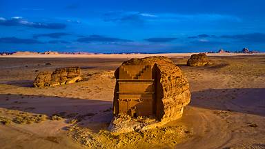 Nabataean tomb in Mada'in Saleh (aka Hegra), Saudi Arabia (© Tuul & Bruno Morandi/Getty Images)