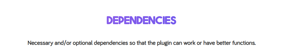 Dependencies