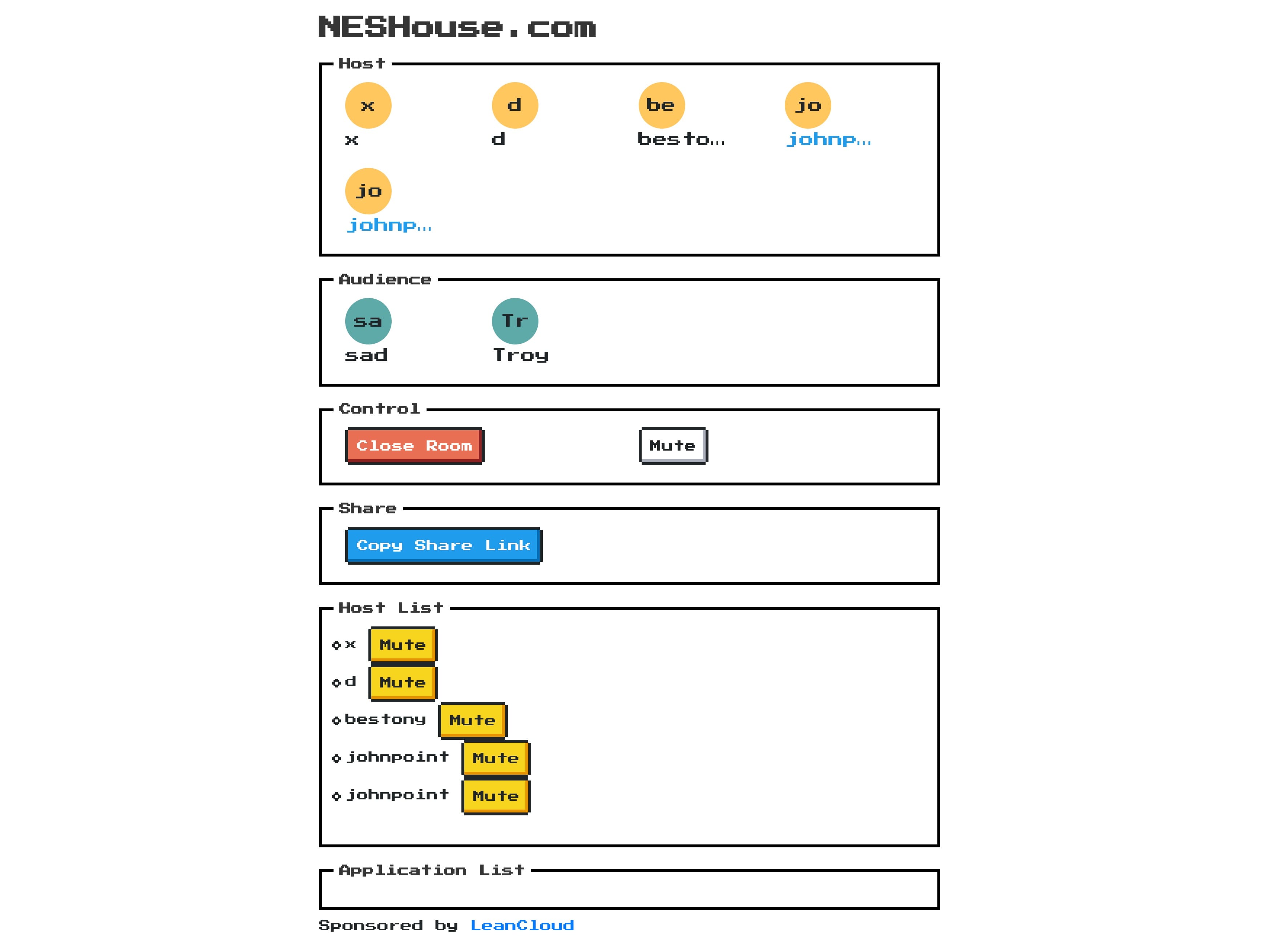 Administrator Interface - Chat Room