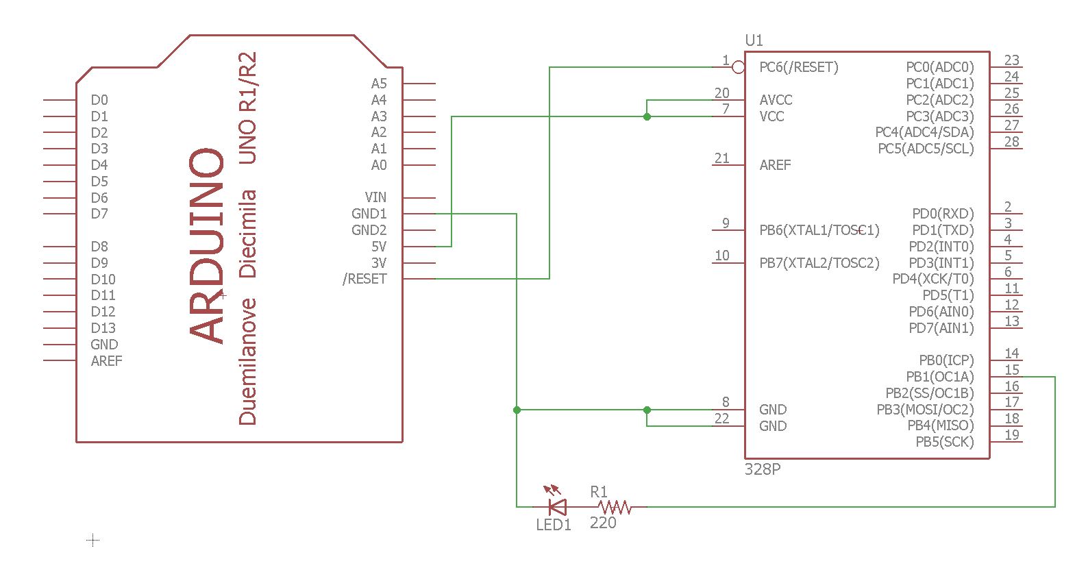 LED schematic image