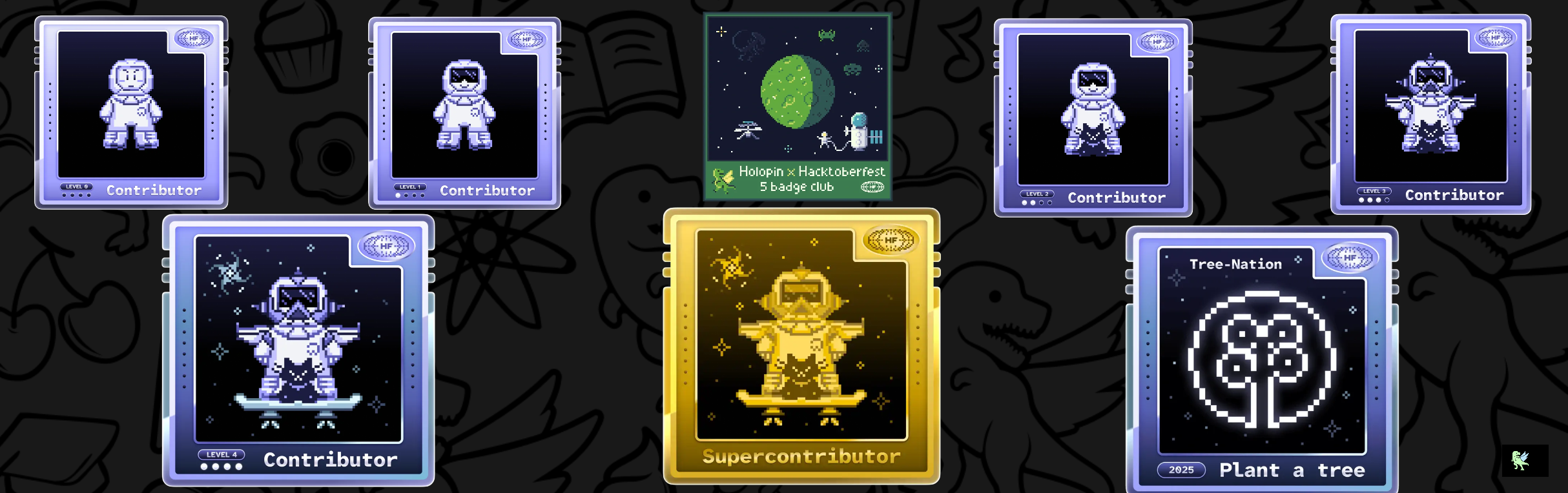 An image of @upanishadkachroo's Holopin badges, which is a link to view their full Holopin profile