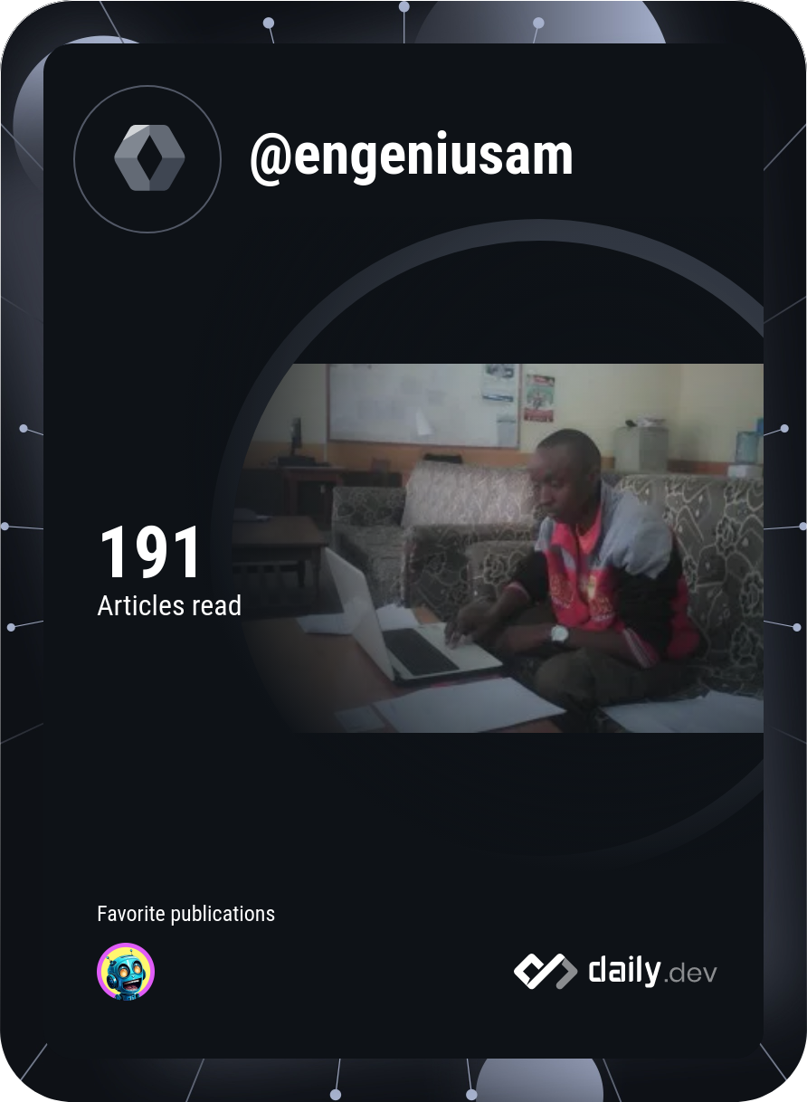 Samuel Macharia's Dev Card