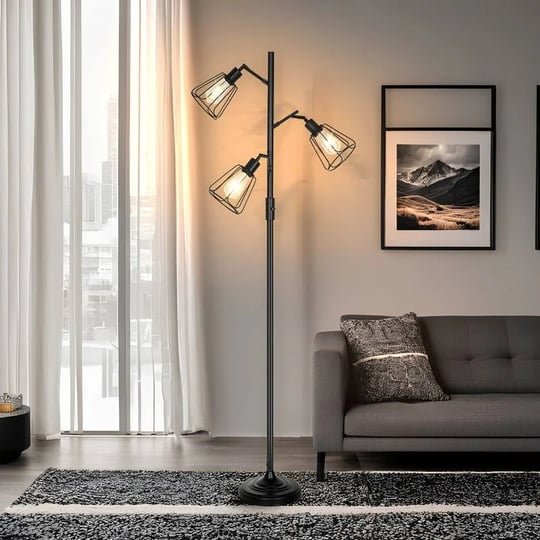 69-in-classic-black-industrial-3-light-adjustable-led-energy-efficient-tree-floor-lamp-with-black-me-1