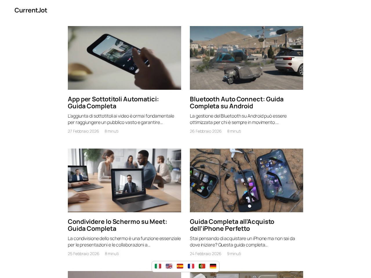 Anteprima Live di currentjot.com