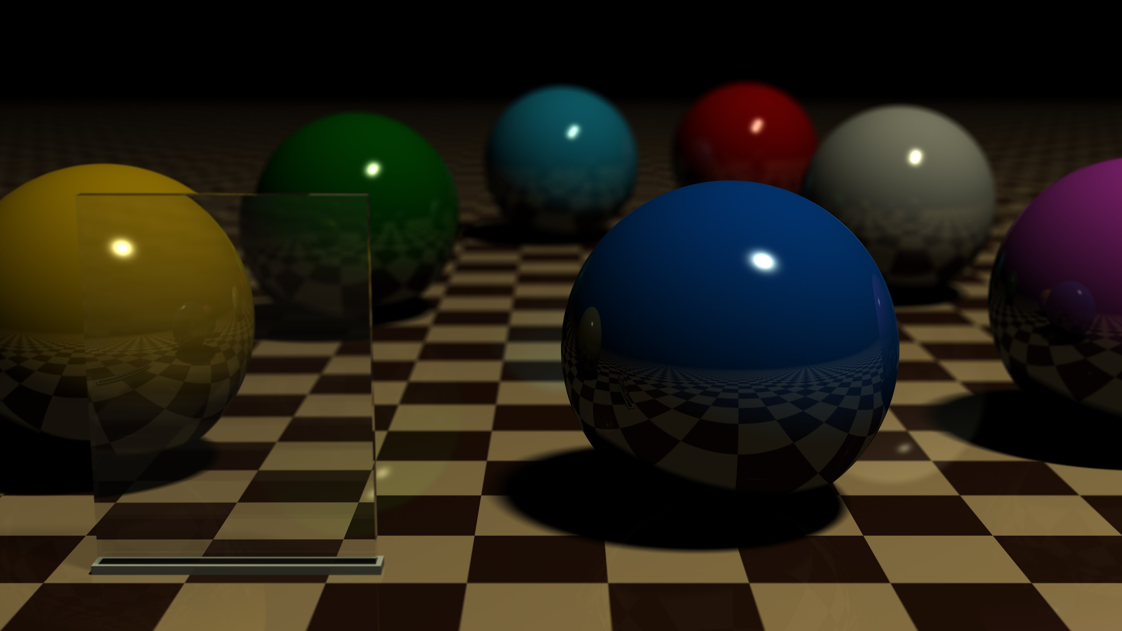 Example render of spheres