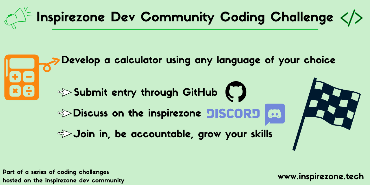 inspirezone calculator challenge banner