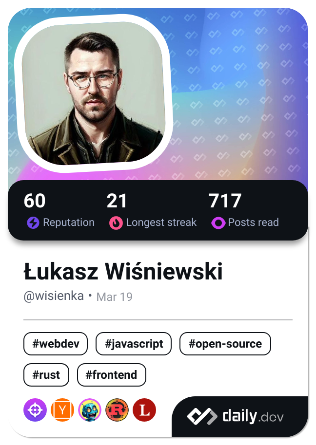 Łukasz Wiśniewski's Dev Card