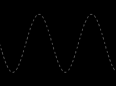 How to draw a dashed curved line with pygame?