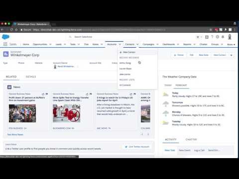 Salesforce Lightning and The Weather Company
