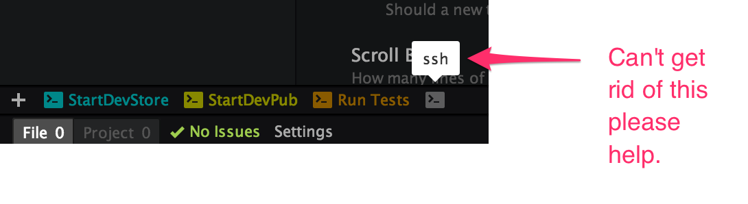 Image of the annoying SSH tip