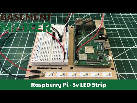 Raspberry Pi Controlling RGB LED Strip Lights (12v) (Updated)