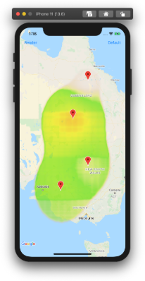 Heat map interpolation