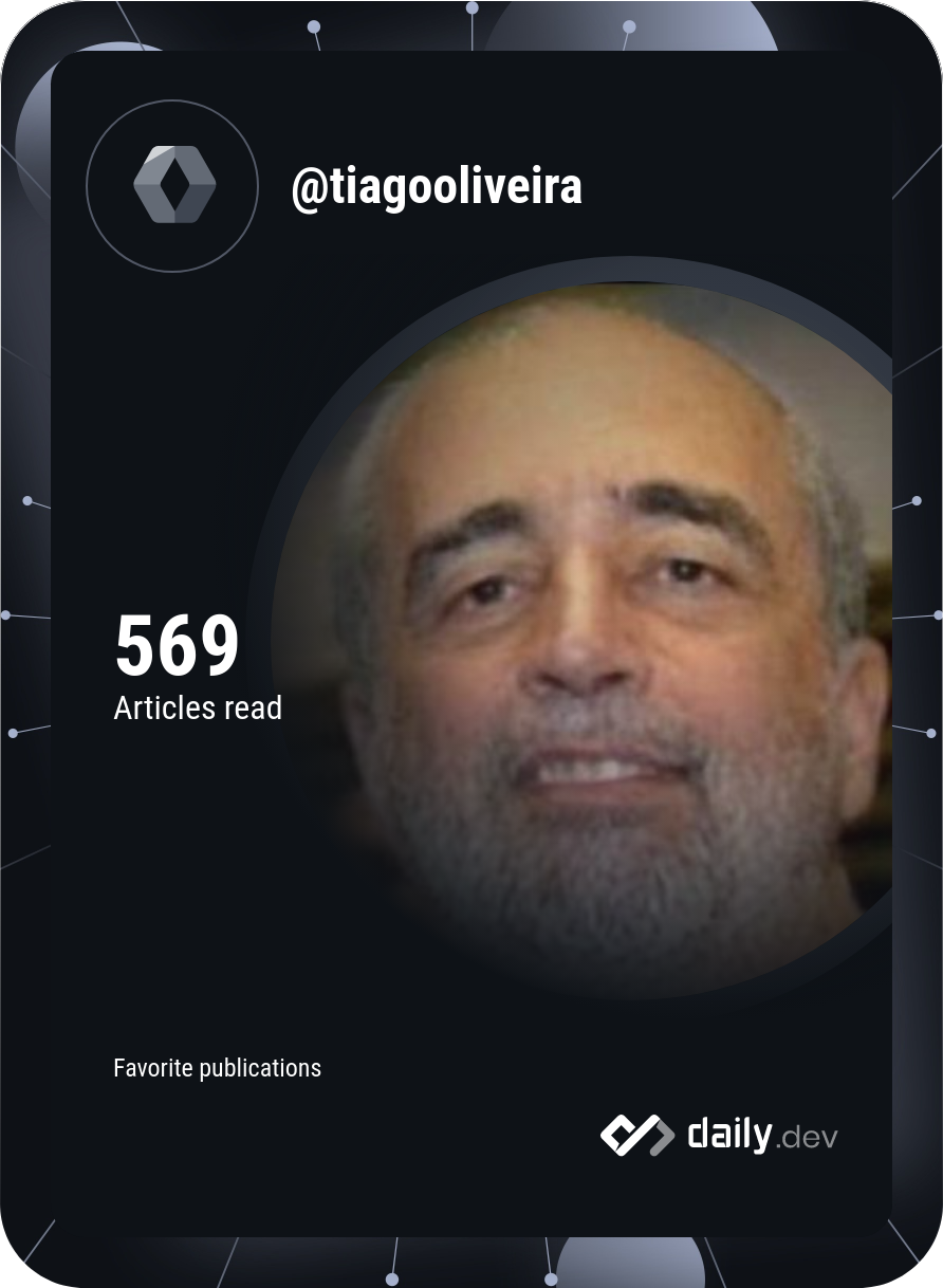 Tiago Oliveira de São José's Dev Card