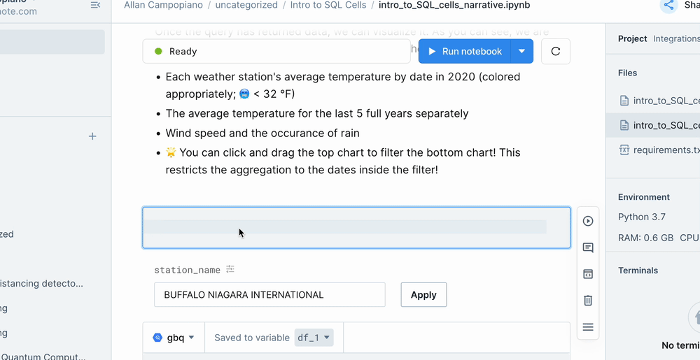 function documentation and parameter names