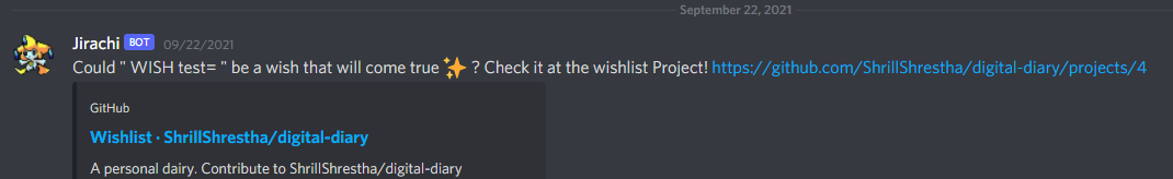 Image of new Wishlist Issue notification