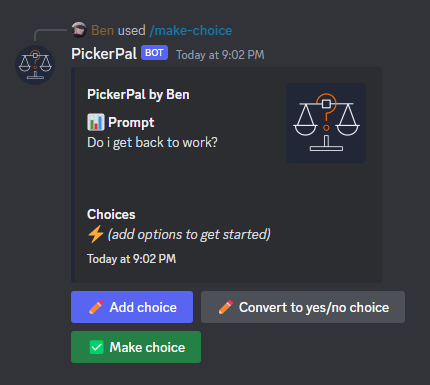 make-choice