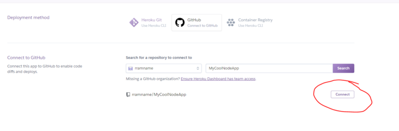 How to connect Github fork to Heroku app