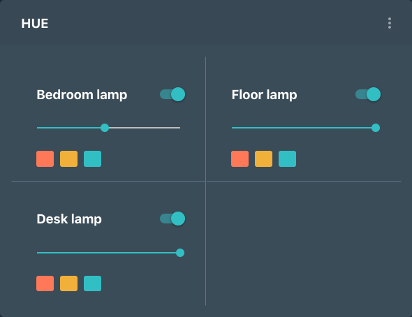 Webdash hue preview