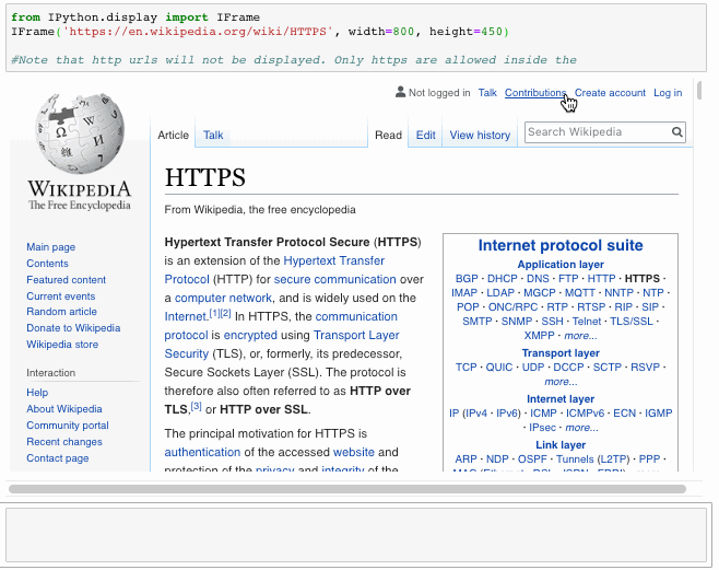 Embedding URLs