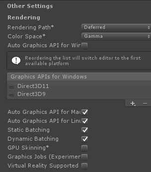 ENV PlayerSetting