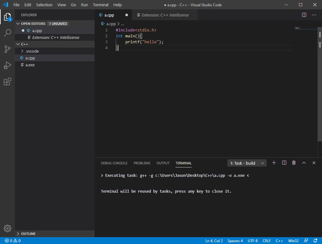 GitHub - liaojason2/vscode-cpp-for-windows: C/C++ configure file for ...
