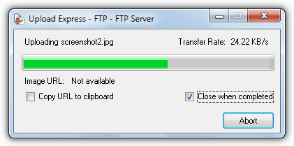 (Figure 2) Client Uploading file to FTP