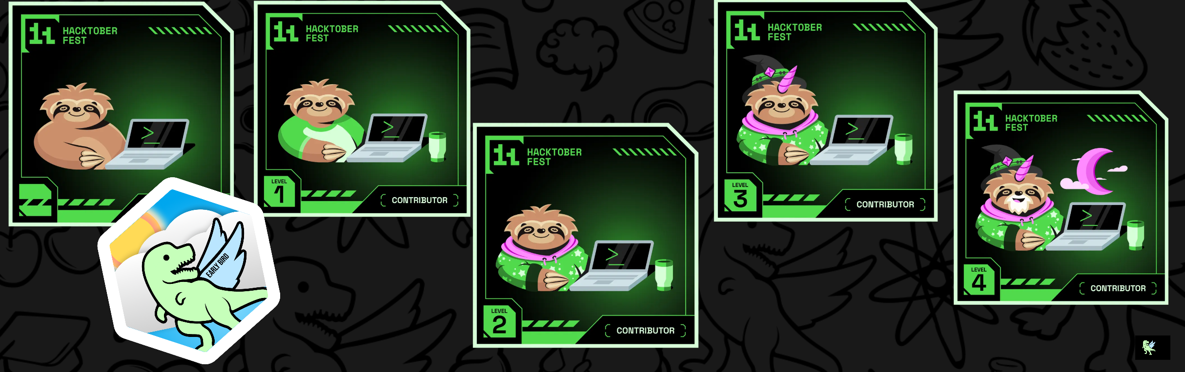 An image of @muntajir11's Holopin badges, which is a link to view their full Holopin profile