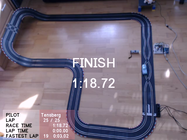 Slot Car Timer Processing Screenshot