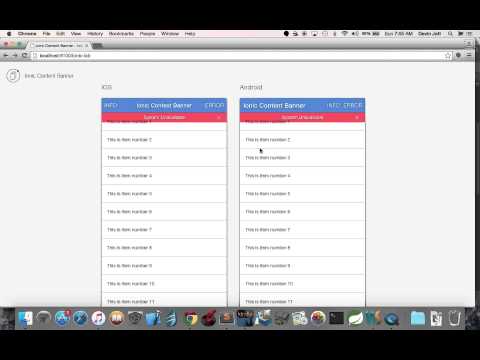 Ionic Content Banner