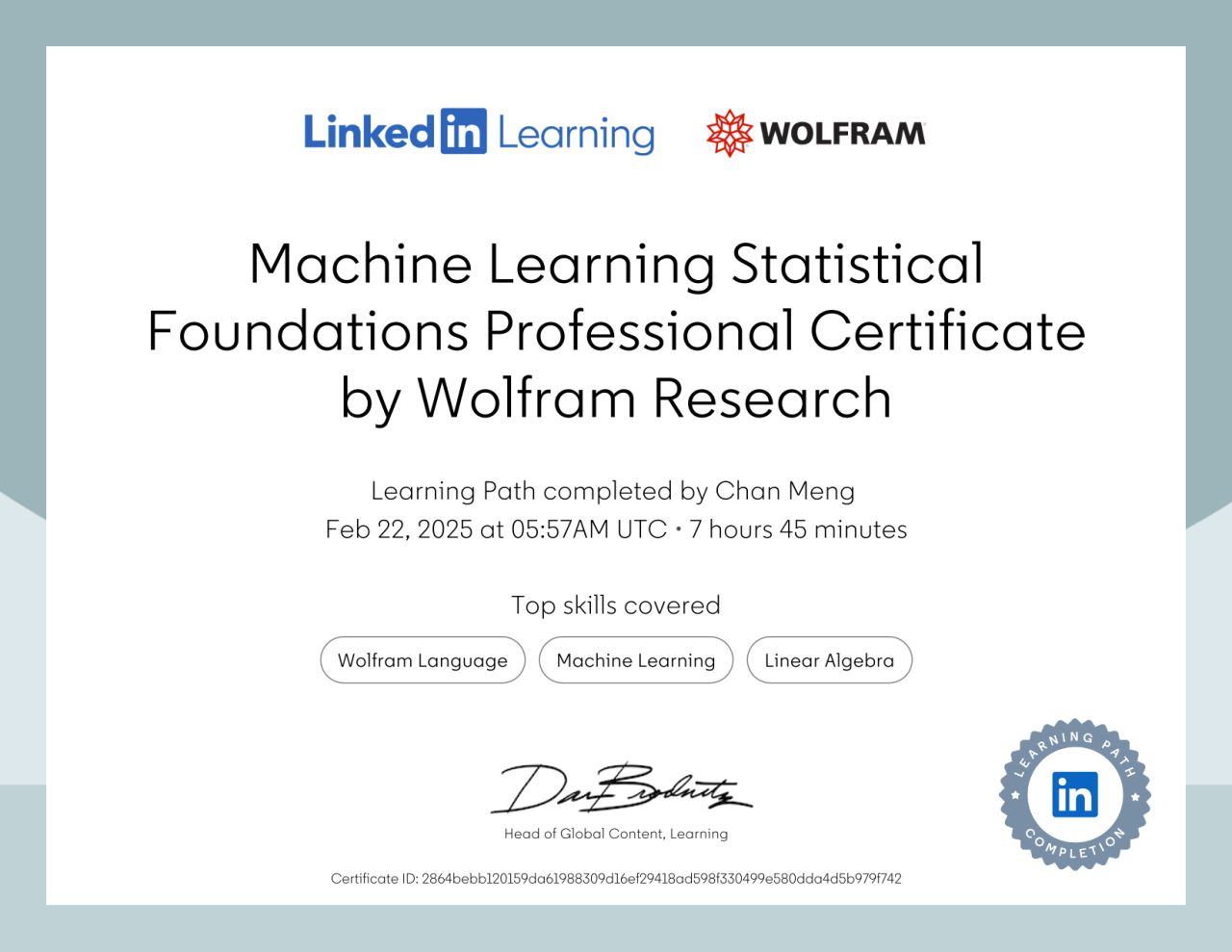 Machine Learning Statistical Foundations