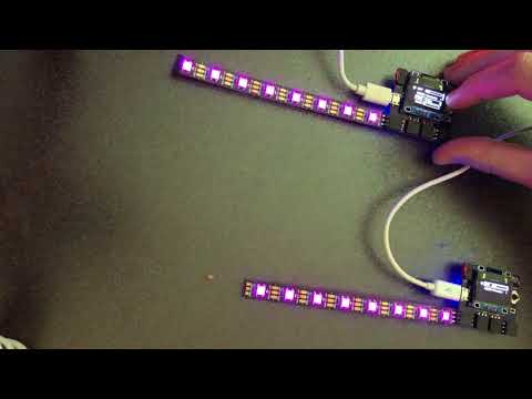 Video of a tech demonstration of Raver Lights version 3
