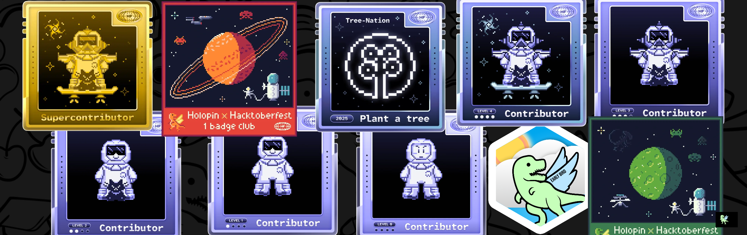 An image of @renucode123's Holopin badges, which is a link to view their full Holopin profile