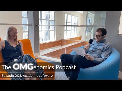 YouTube video of Academic software podcast episode from the OMGenomics Podcast