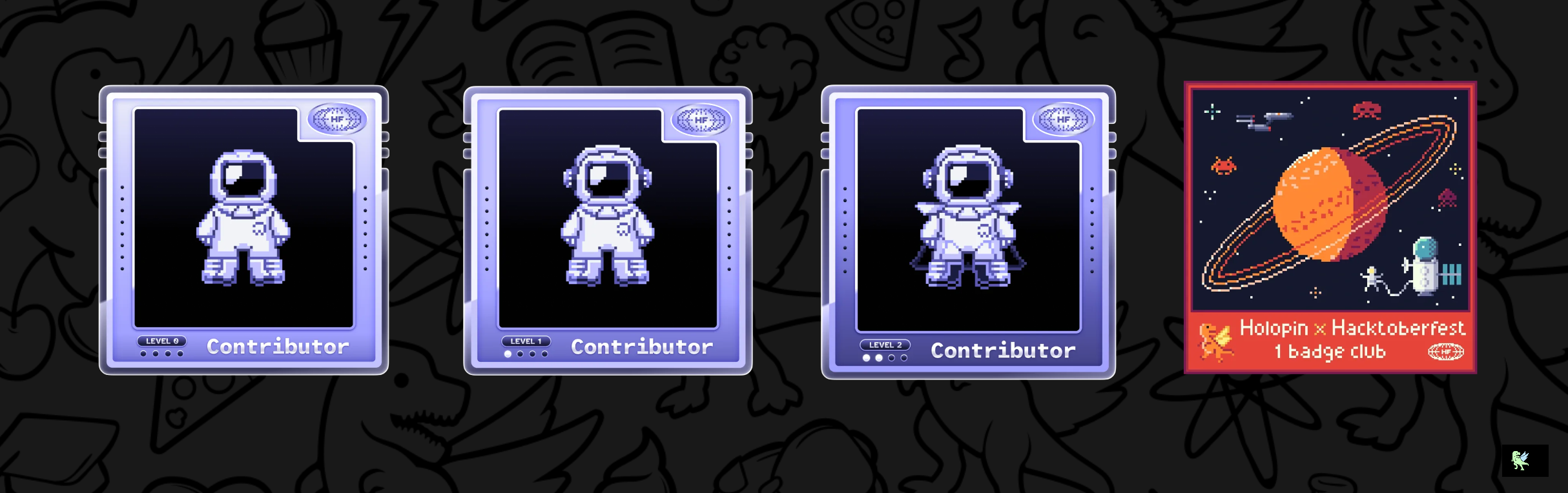 @cyberscribe's Holopin badges