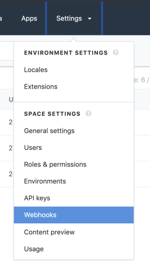 webhooks in contentful