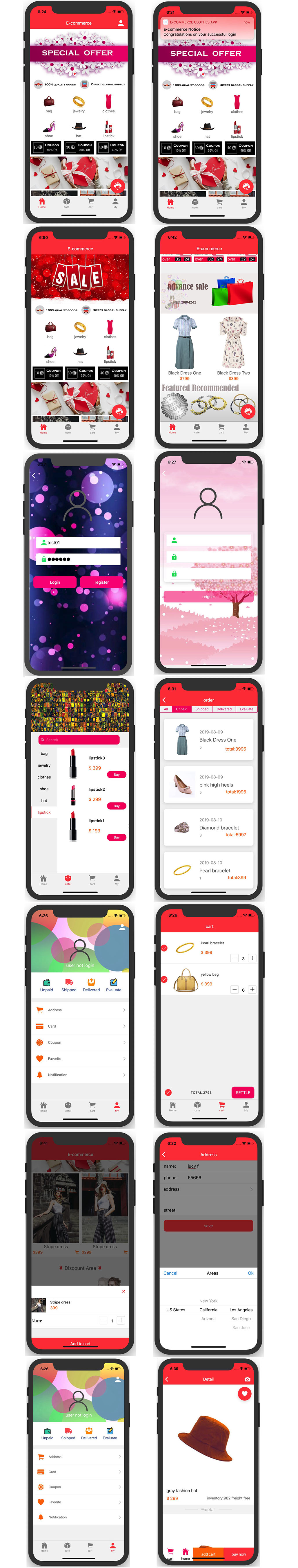 Ionic4 Clothes Commerce App