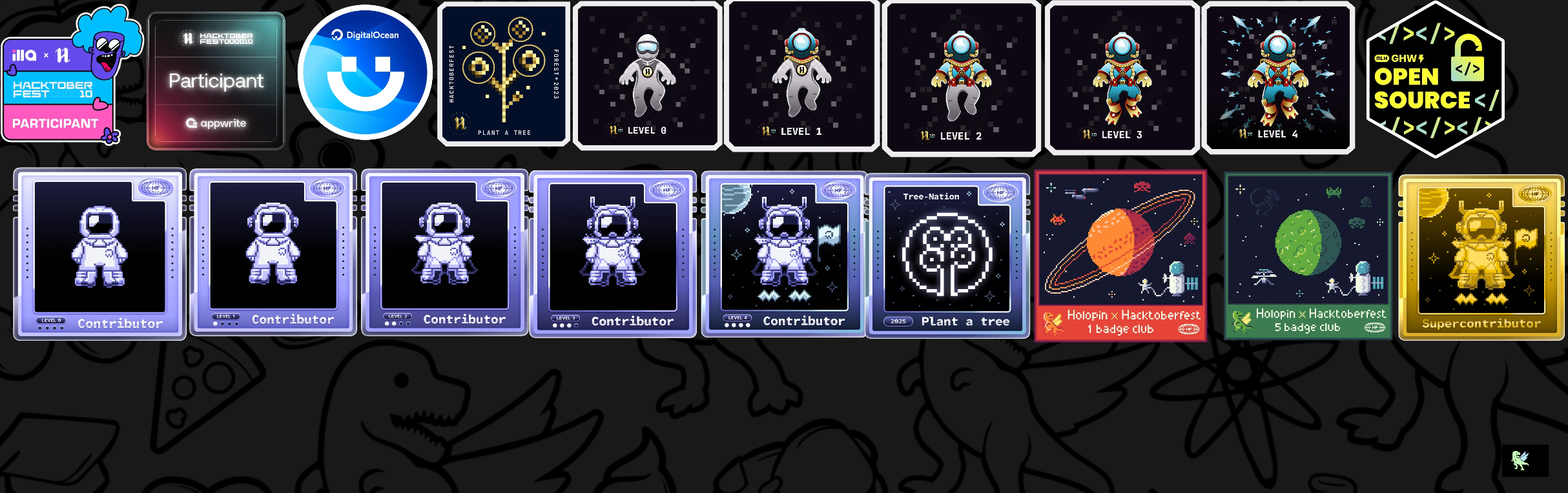 An image of @anantj2499's Holopin badges, which is a link to view their full Holopin profile