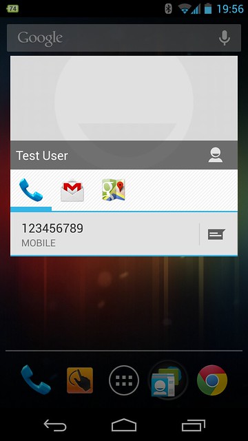 Quick Contact Dialog